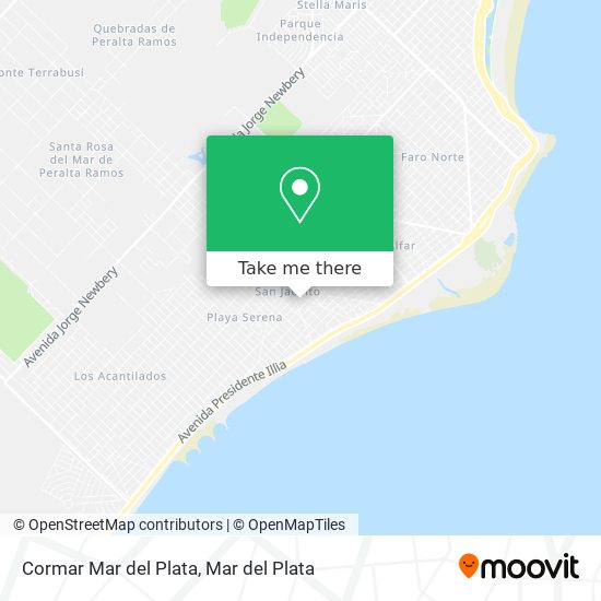 Cormar Mar del Plata map