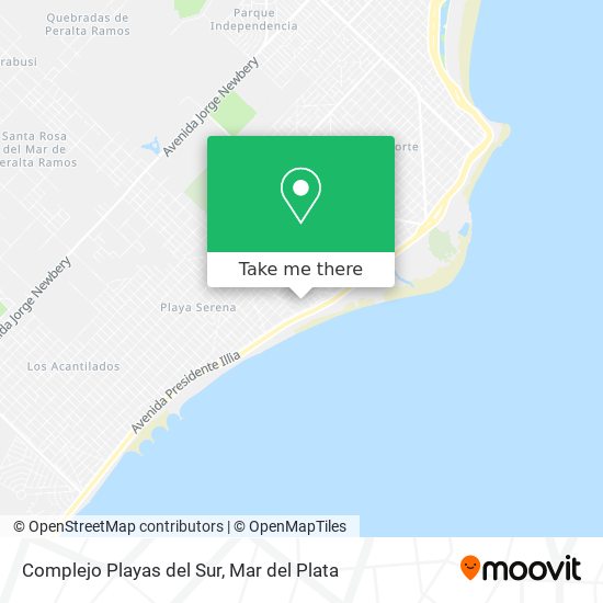 Complejo Playas del Sur map