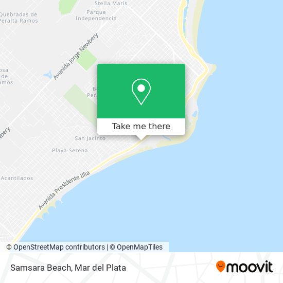 Samsara Beach map