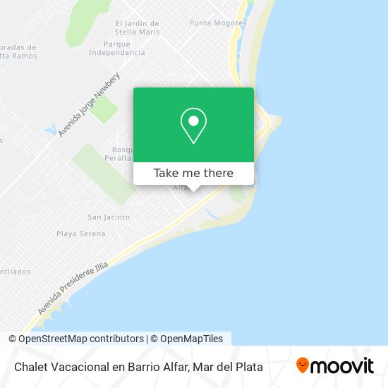 Chalet Vacacional en Barrio Alfar map