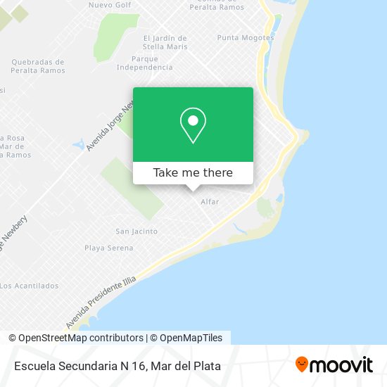 Mapa de Escuela Secundaria N 16