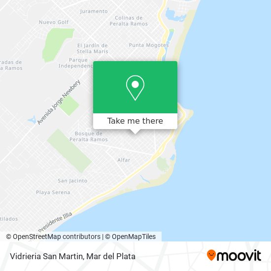 Mapa de Vidrieria San Martin