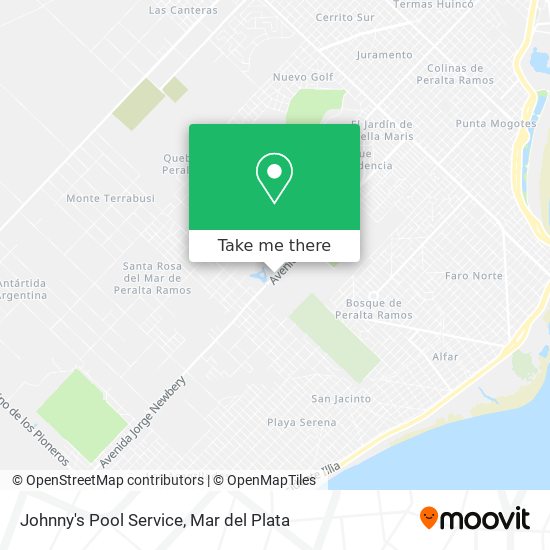 Mapa de Johnny's Pool Service