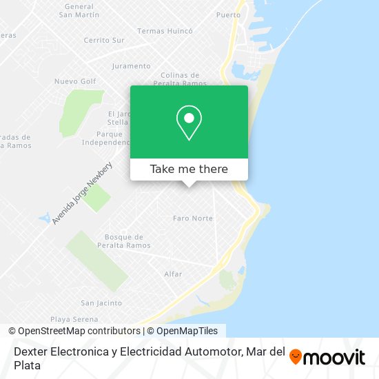 Mapa de Dexter Electronica y Electricidad Automotor