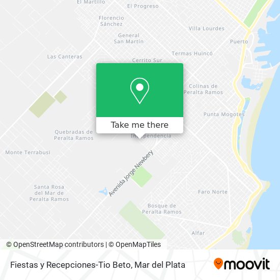Fiestas y Recepciones-Tio Beto map