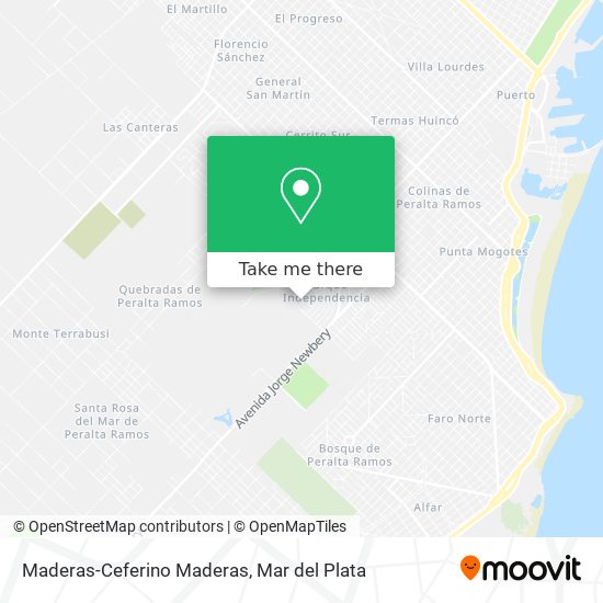 Maderas-Ceferino Maderas map