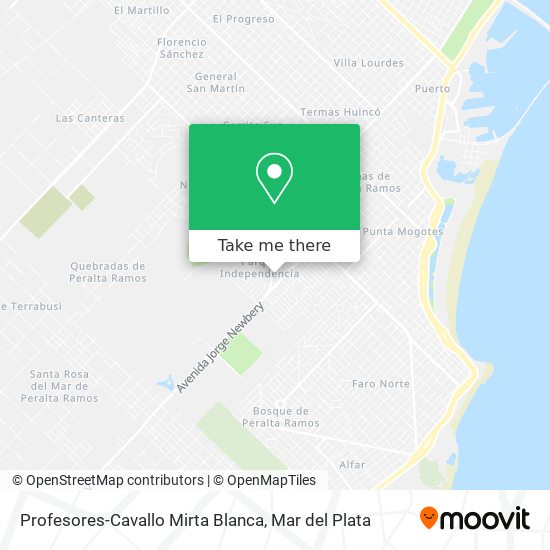 Profesores-Cavallo Mirta Blanca map