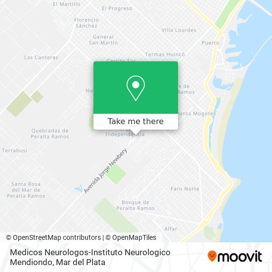 Medicos Neurologos-Instituto Neurologico Mendiondo map