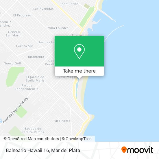 Mapa de Balneario Hawaii 16