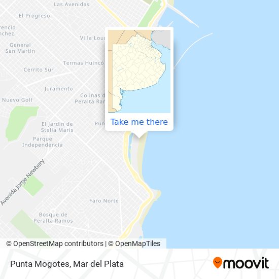 Mapa de Punta Mogotes