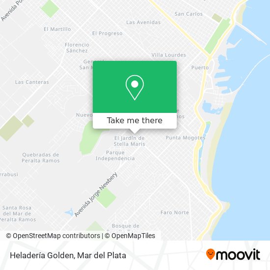 Heladería Golden map