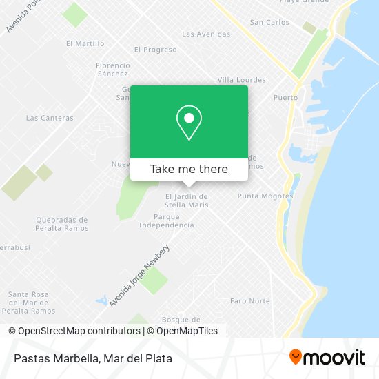 Pastas Marbella map