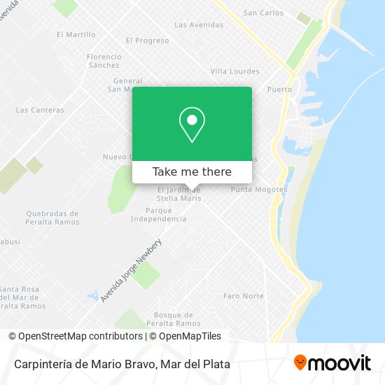 Carpintería de Mario Bravo map