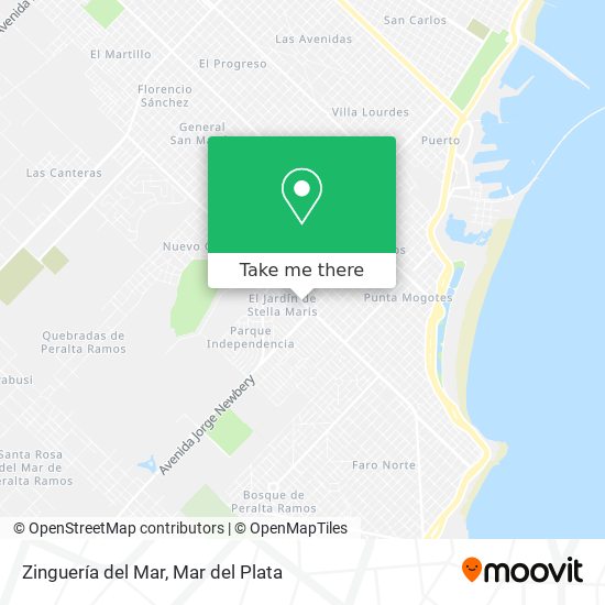 Mapa de Zinguería del Mar