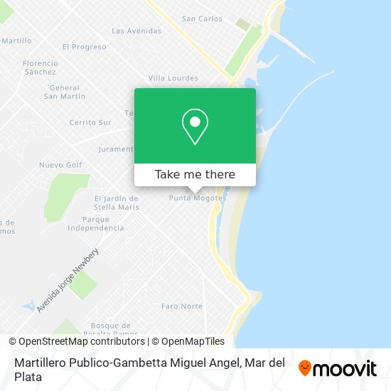 Mapa de Martillero Publico-Gambetta Miguel Angel
