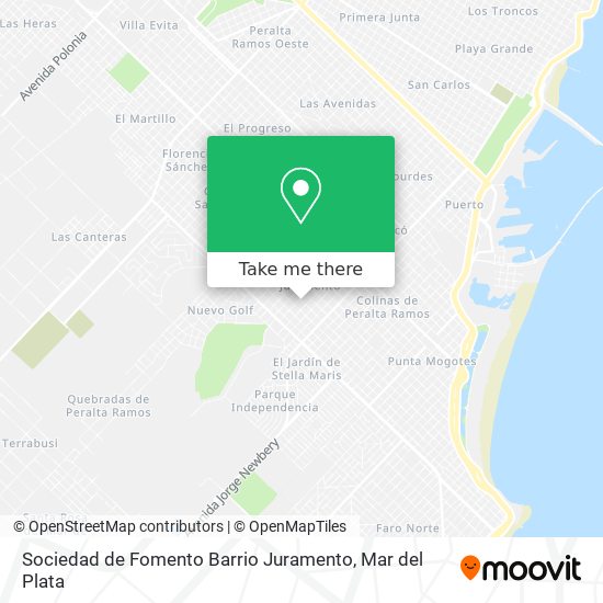 Mapa de Sociedad de Fomento Barrio Juramento