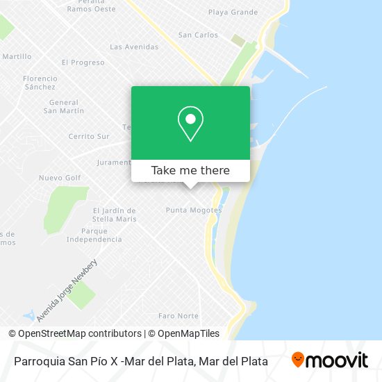 Parroquia San Pío X -Mar del Plata map
