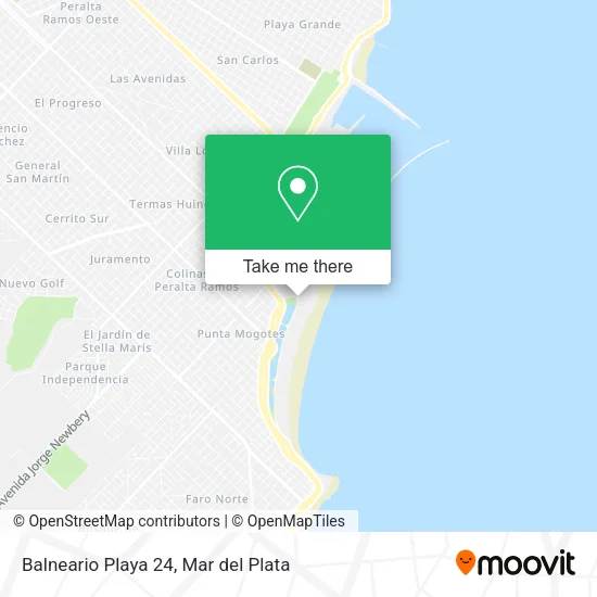 Balneario Playa 24 map