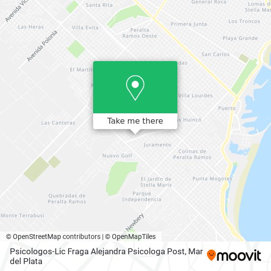 Psicologos-Lic Fraga Alejandra Psicologa Post map