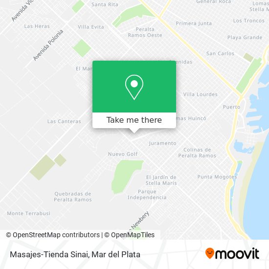 Mapa de Masajes-Tienda Sinai