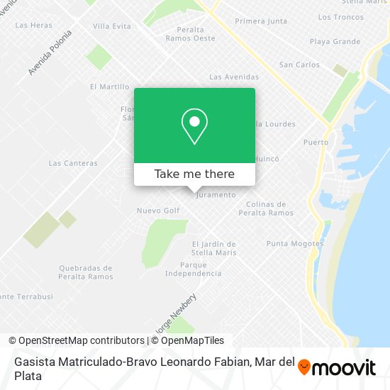 Gasista Matriculado-Bravo Leonardo Fabian map