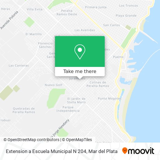 Mapa de Extension a Escuela Municipal N 204