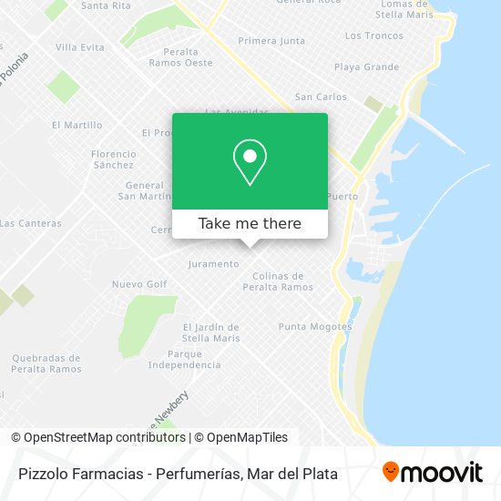 Mapa de Pizzolo Farmacias - Perfumerías