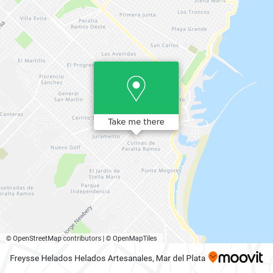 Mapa de Freysse Helados Helados Artesanales