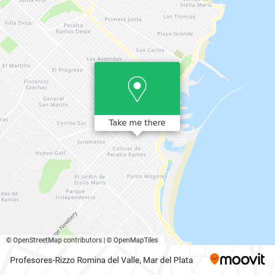 Profesores-Rizzo Romina del Valle map