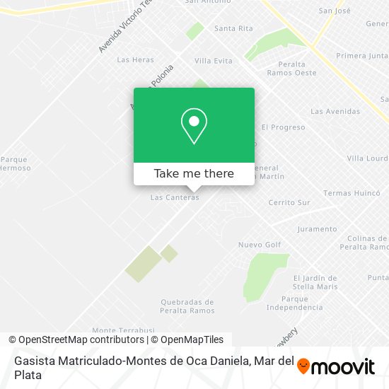 Gasista Matriculado-Montes de Oca Daniela map