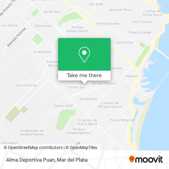 Mapa de Alma Deportiva Puan