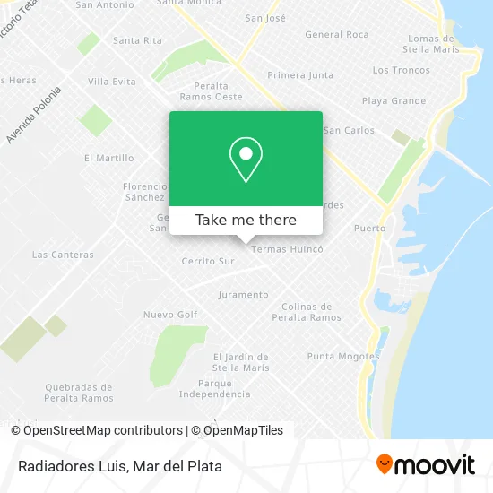 Radiadores Luis map