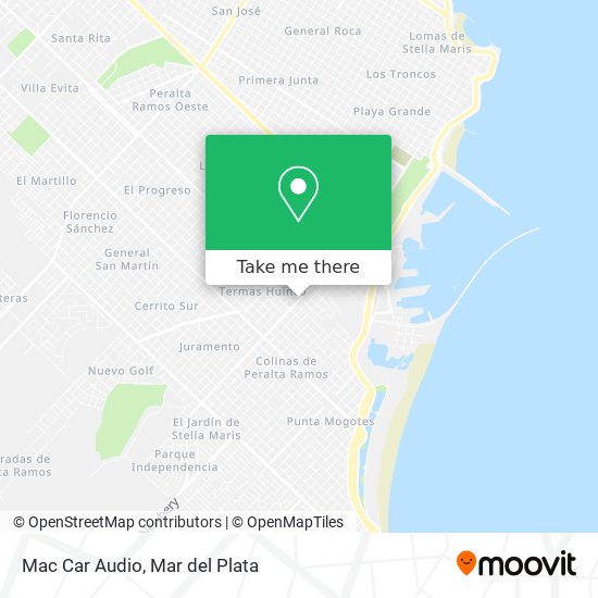 Mapa de Mac Car Audio