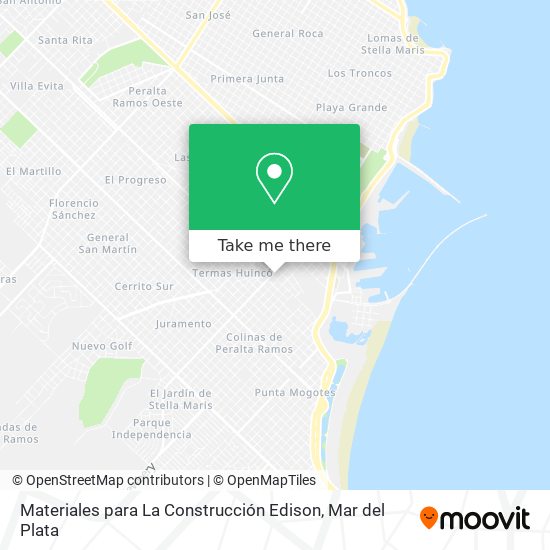 Materiales para La Construcción Edison map