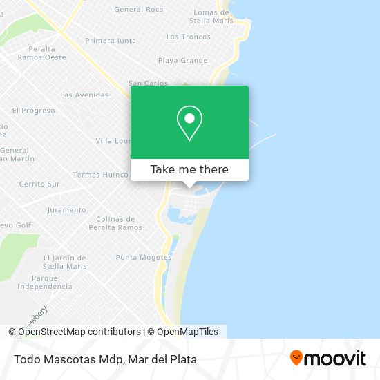 Todo Mascotas Mdp map