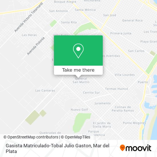 Gasista Matriculado-Tobal Julio Gaston map