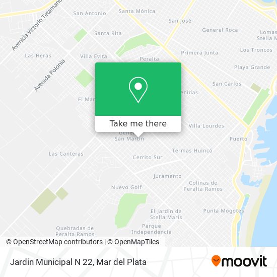 Mapa de Jardin Municipal N 22