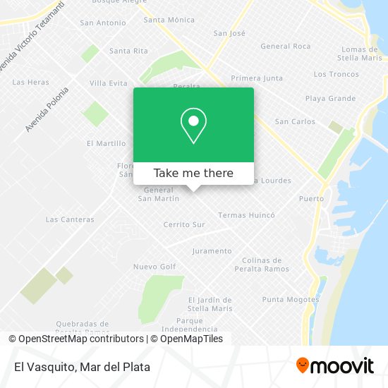 Mapa de El Vasquito