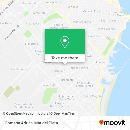 Mapa de Gomería Adrián
