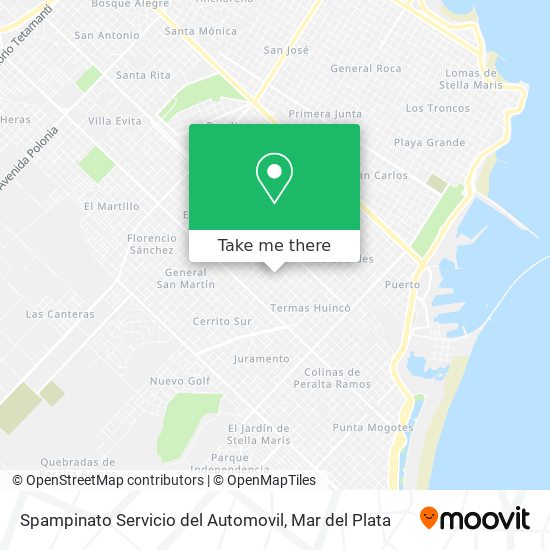 Spampinato Servicio del Automovil map