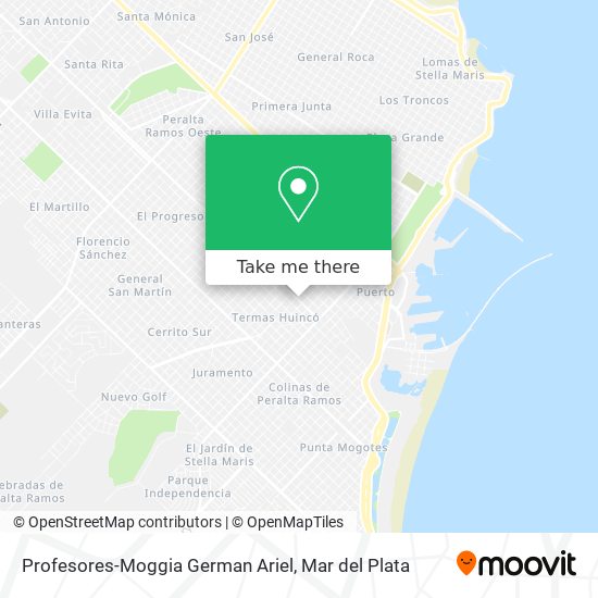 Profesores-Moggia German Ariel map