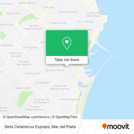 Beta Ceramicos Express map