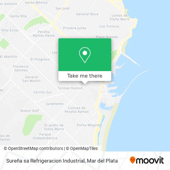 Sureña sa Refrigeracion Industrial map
