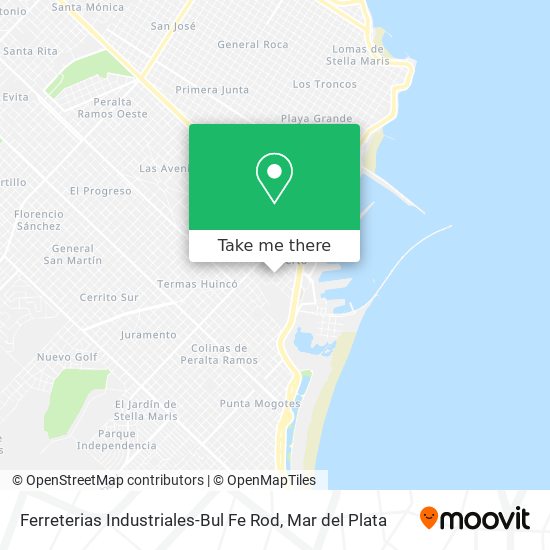 Ferreterias Industriales-Bul Fe Rod map