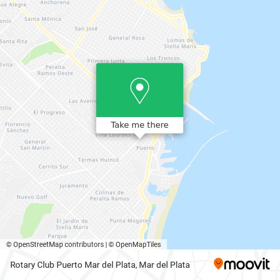 Rotary Club Puerto Mar del Plata map