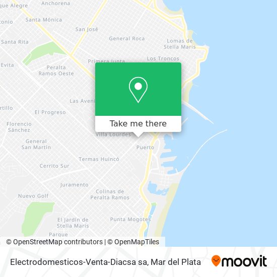 Mapa de Electrodomesticos-Venta-Diacsa sa