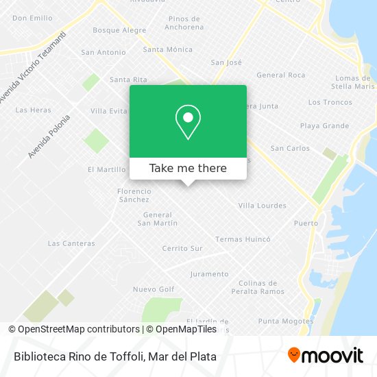 Biblioteca Rino de Toffoli map