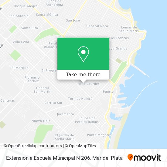 Extension a Escuela Municipal N 206 map