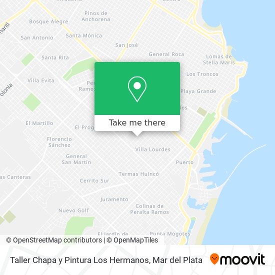 Mapa de Taller Chapa y Pintura Los Hermanos