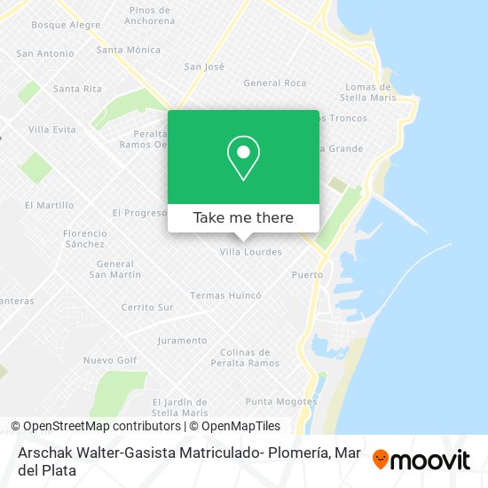Arschak Walter-Gasista Matriculado- Plomería map
